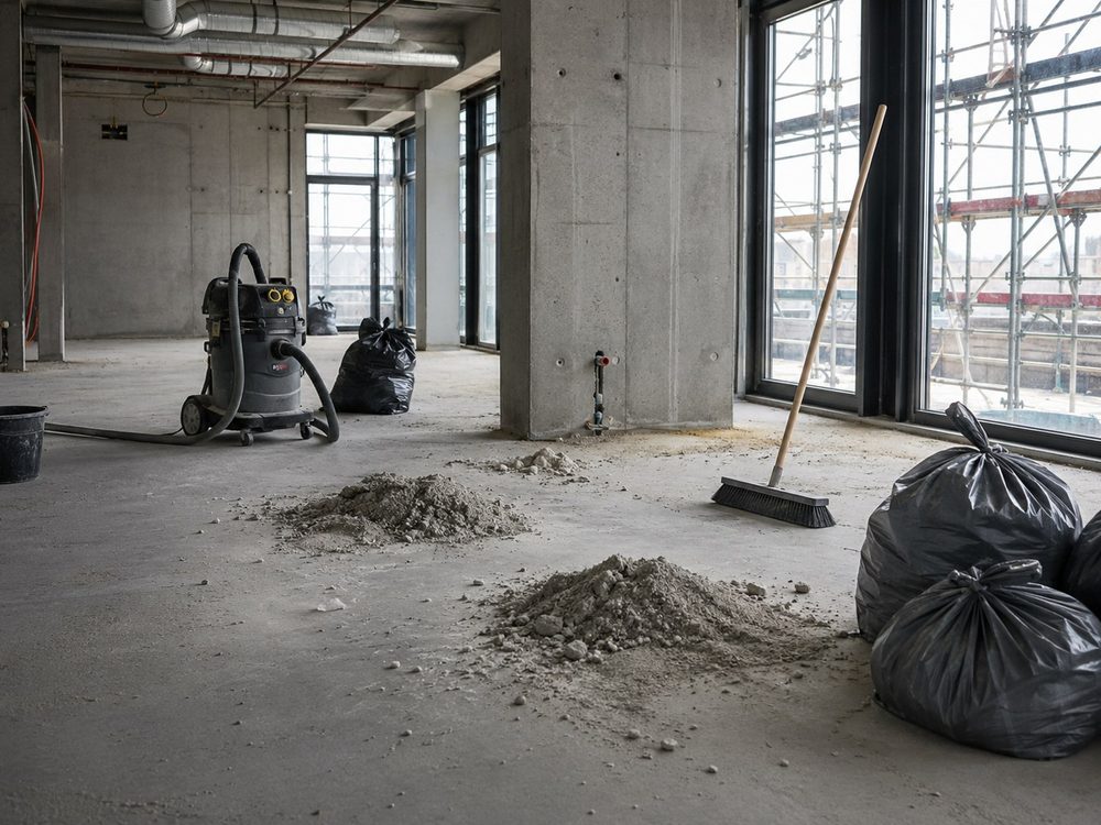 Baustellenreinigung durch Elite BauLogistik